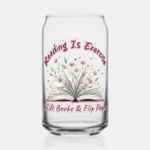 Lezen is oefenen... blikvorm glas (Achterkant)