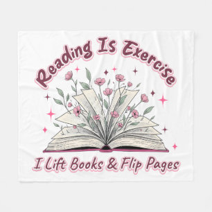 Lezen is oefenen... fleece deken