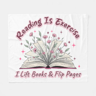 Lezen is oefenen... fleece deken