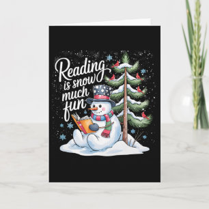 Lezen Is Sneeuw Veel Plezier Kerst Boeken Sneeuwma Kaart