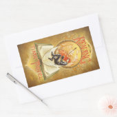 Lezen is tijdreizen rechthoekige sticker (Envelop)