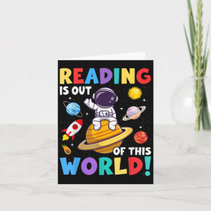 Lezen is uit deze wereld ruimte grappige boeken li kaart
