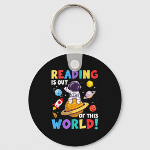 Lezen is uit deze wereld ruimte grappige boeken li sleutelhanger