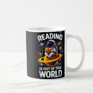 Lezen is uit deze wereld shirt grappige ruimte koffiemok