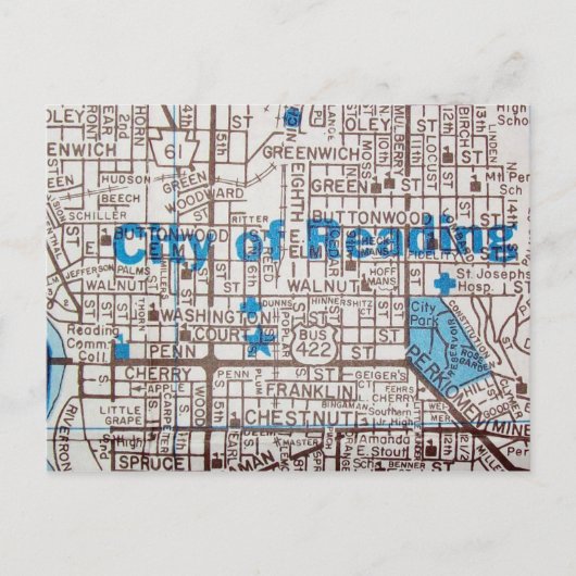 Lezen,  kaart PA (Voorkant)