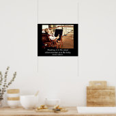 Lezen - Kunstafdrukken Poster (Keuken)