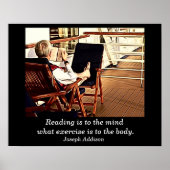 Lezen - Kunstafdrukken Poster (Voorkant)