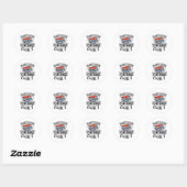 Lezen Leraar Bouwen Toekomstige Lezers Dagelijks _ Ronde Sticker (Vel)