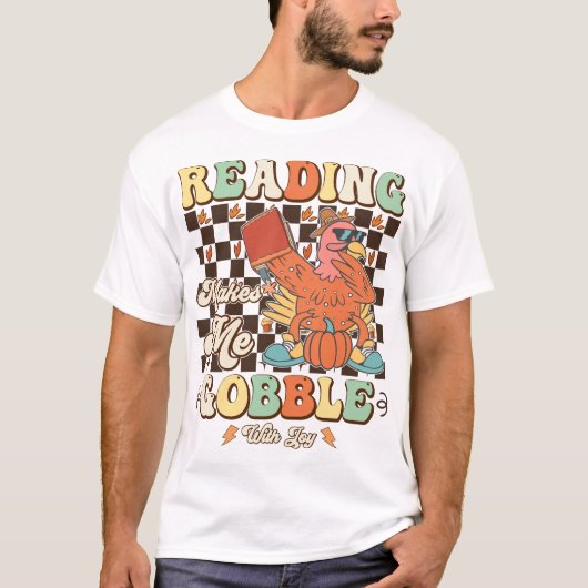 Lezen Maakt Me Dol Van Blijdschap Thanksgiving Coo T-shirt (Voorkant)