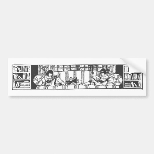 Lezen met Dolly Bumpersticker (Voorkant)