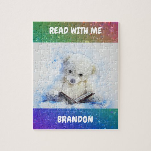 "LEZEN MET ME" RAINBOW PUZZZLE PERSONALIZED LEGPUZZEL (Verticaal)