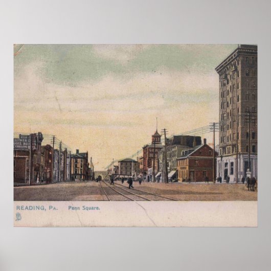 Lezen PA, Pennsylvania, Penn Square, Poster (Voorkant)