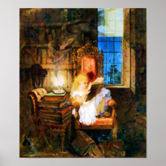 Lezen Poster Wonderland