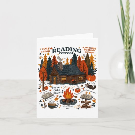 Lezen Retreat Geest Lees Meer Boeken Grappige Hall Kaart (Voorkant)