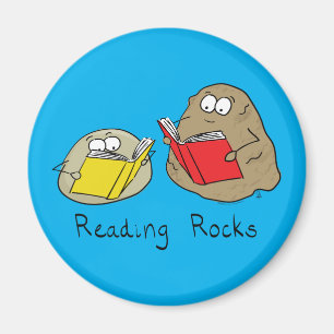 Lezen Rocks Grappig Boek Magnet Magneet