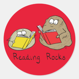 Lezen Rocks Grappig Boek Stickers