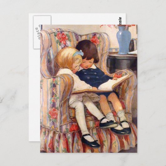 Lezen samen briefkaart (Voorkant / Achterkant)