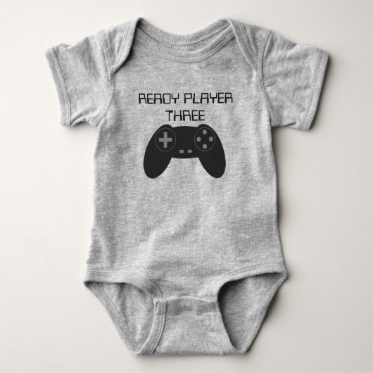 LEZEN SPELER DRIE gamer Romper (Voorkant)