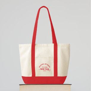 Lezen tussen de wijnboekenclub Red Crest Tote Bag