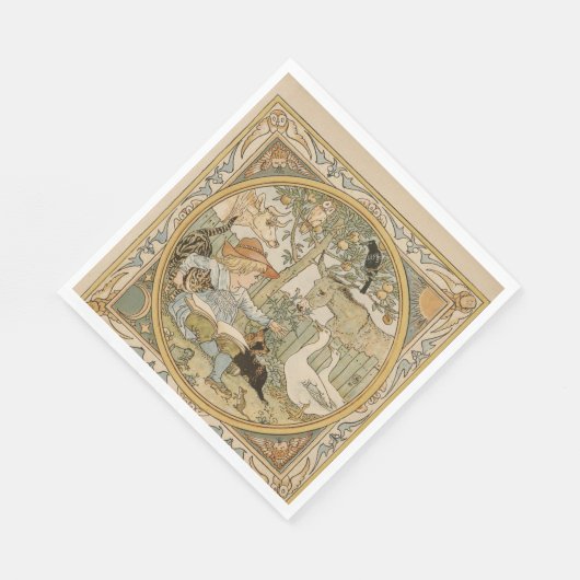 Lezen van de papierservet servet (Hoek)