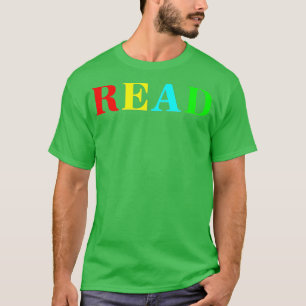 Lezen van leraar Lees in het kleurenboek T-shirt