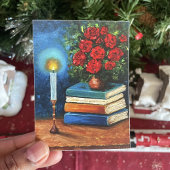 Lezen verlicht kunst stillevens boeken poster