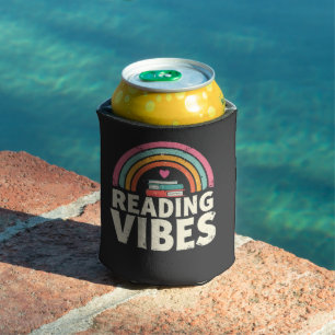Lezen Vibes Retro Rainbow Boeken Liefhebbers Blikjeskoeler