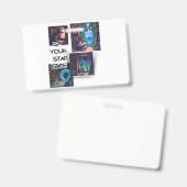 lezend badge (Voor- en achterkant)