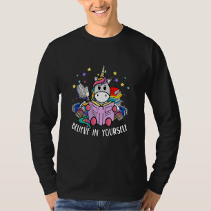 Lezende Bibliotheek Eenhoorn Lees Boeken Lezer T-shirt