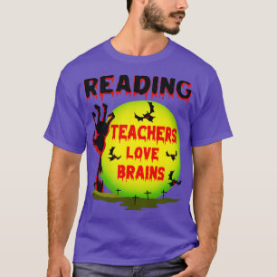Lezende leraren houden van hersenen t-shirt