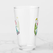 Lezende Stickman Glas (Rechts)