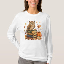 Lezende Uil Leraar Herfst Halloween 