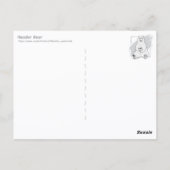 Lezer Beer (kleur) Briefkaart (Achterkant)
