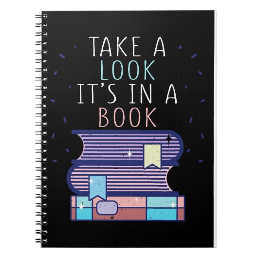 Lezer Gift bekijk een boek Notitieboek (Voorkant)