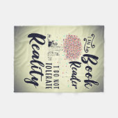 Lezer Gift I Am A Book Reader Fleece Deken (Voorkant (Horizontaal))