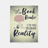 Lezer Gift I Am A Book Reader Fleece Deken (Voorkant)