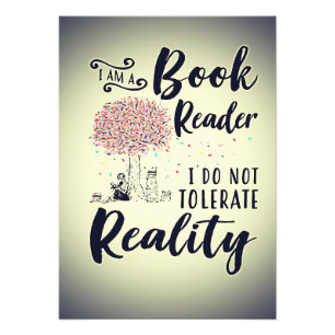 Lezer Gift I Am A Book Reader Foto Afdruk