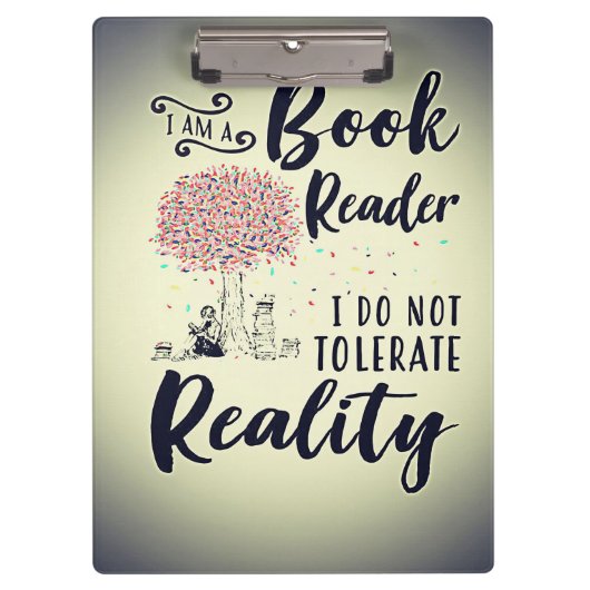 Lezer Gift I Am A Book Reader Klembord (Voorkant)
