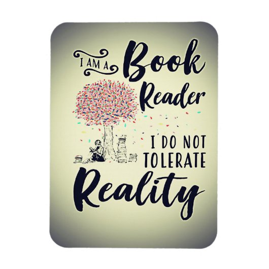Lezer Gift I Am A Book Reader Magneet (Verticaal)