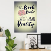 Lezer Gift I Am A Book Reader Poster (Thuiskantoor)
