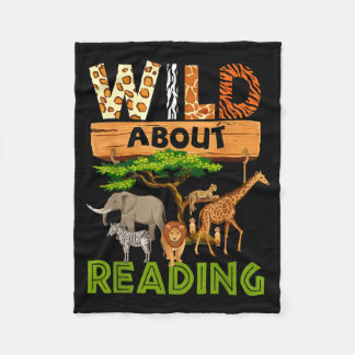Lezer liefhebber wilde lezen lezen boeken en fleece deken