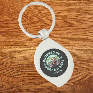 Lezer Luiaard. Uniek Cadeau voor Boekenliefhebber Sleutelhanger