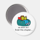 Lezer T-shirts en cadeautjes. Magneet (Voorkant / Achterkant)