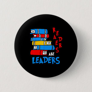 Lezers zijn leiders lezen boek liefhebber leraar k ronde button 5,7 cm