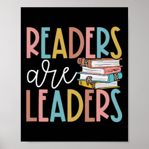 Lezers Zijn Leiders Lezen Boekliefhebbers Leraar W Poster