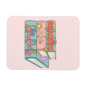 Lezers zijn leiders – Schattige en Inspirerend boe Magneet (Horizontaal)