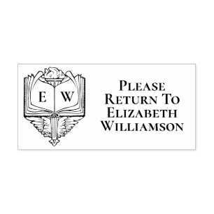Lezing bibliotheek Bookplate Gelieve terug te ker Zelfinktende Stempel