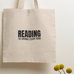Lezing boekenwurm bibliothecaris auteur lezer schr tote bag