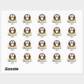 Lezing Cartoon Uil Sticker (Vel)