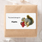 Lezing Eekhoorn Boek Bord Etiket (Insitu)